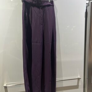 Massimo Dutti Deep Purple Trousers